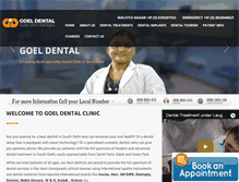 Tablet Screenshot of goeldentalcare.com